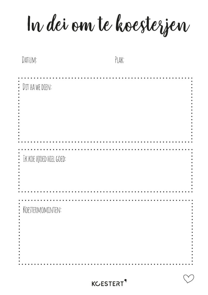 Invul(dag)boek/oppasboek | Frysk | free printable