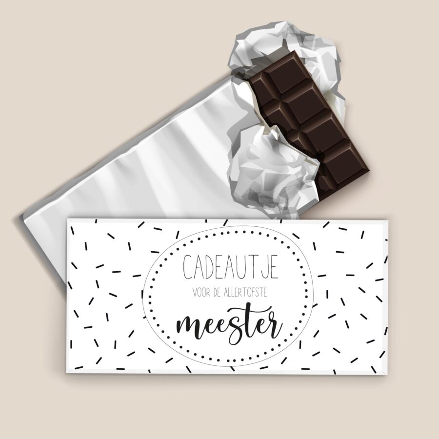 printable cadeau meester chocolade