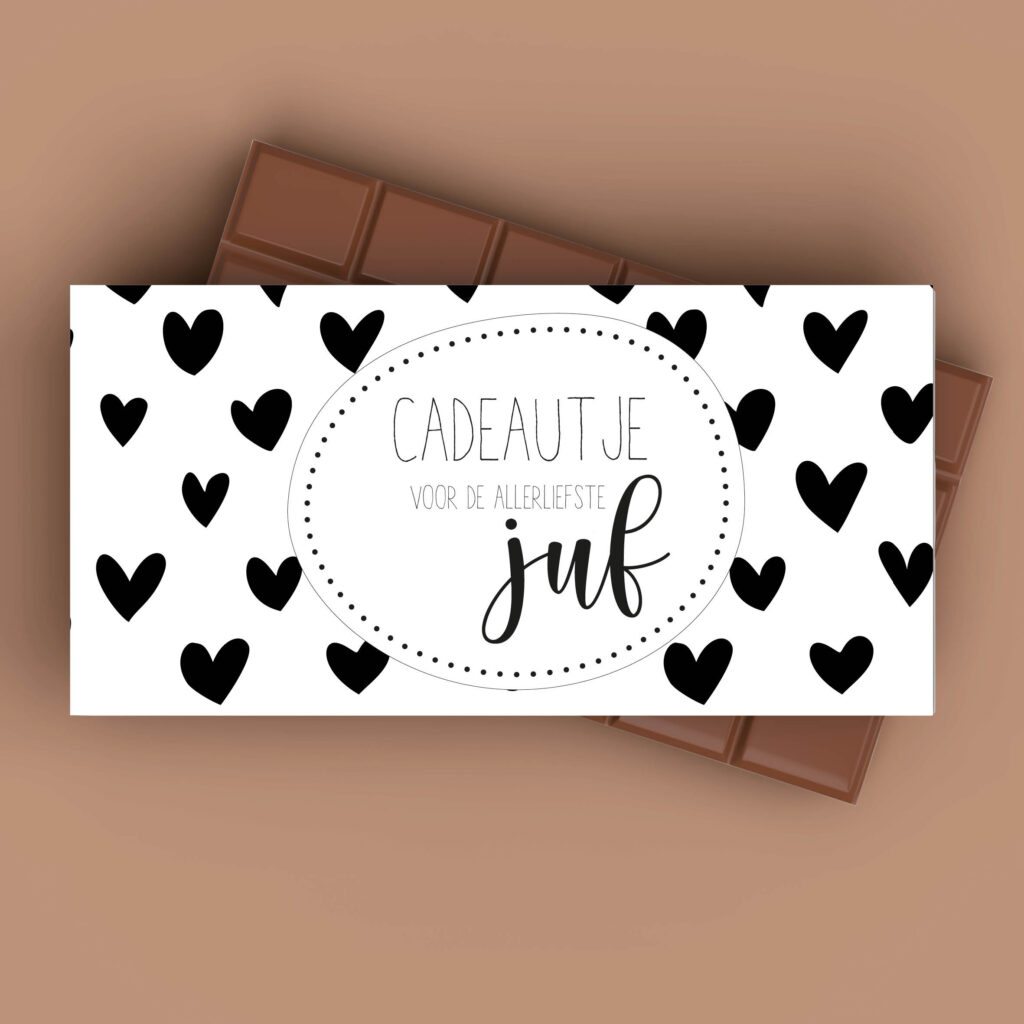 Wikkel chocolade juf bedankje koestert