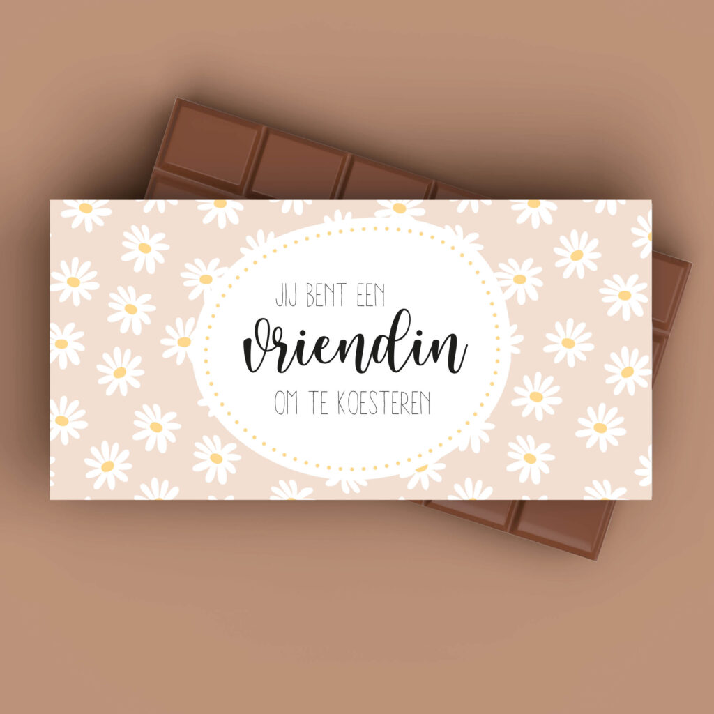 printable cadeau vriendin chocolade