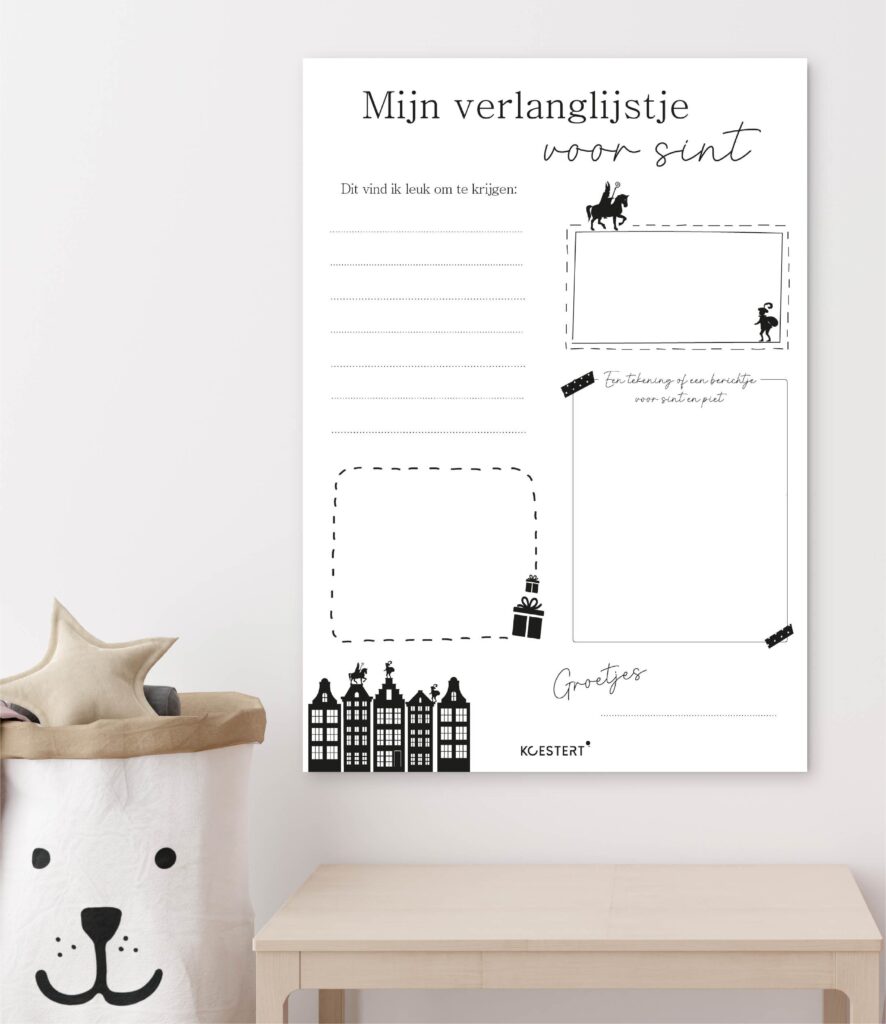 verlanglijstje sint printable