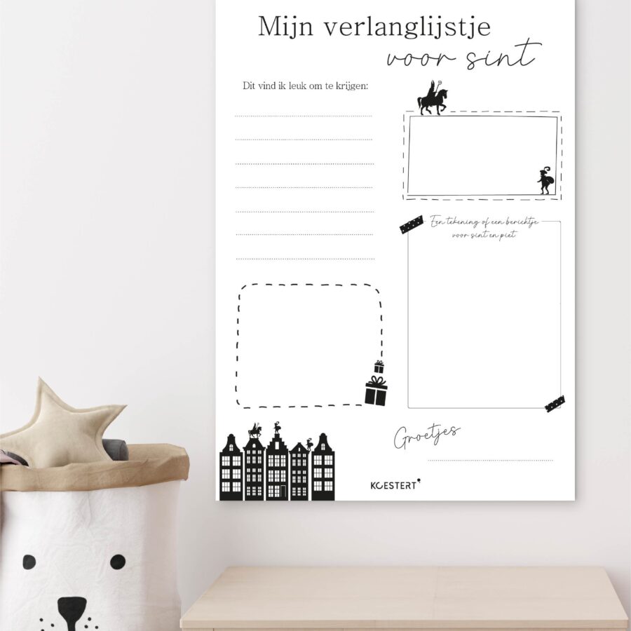 verlanglijstje sint printable