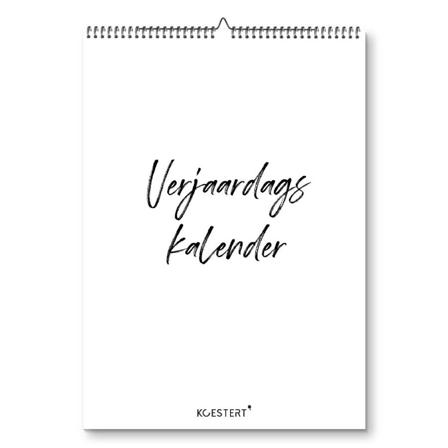 VERJAARDAGSKALENDER zwart-wit-printable