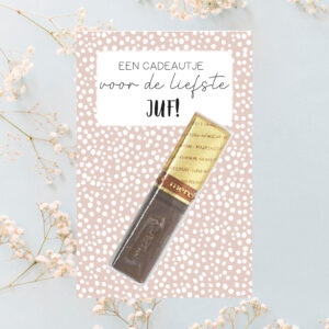 printable kaart juf meester koestert