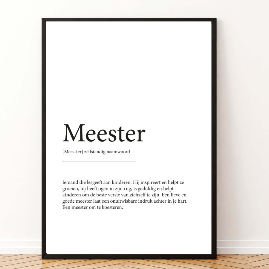 poster-meester-betekenis-cadeau-koestert