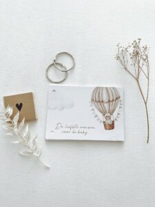 babyshower invulkaarten koestert