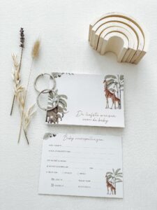 babyshower invulkaarten koestert