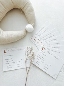 babyshower invulkaarten koestert