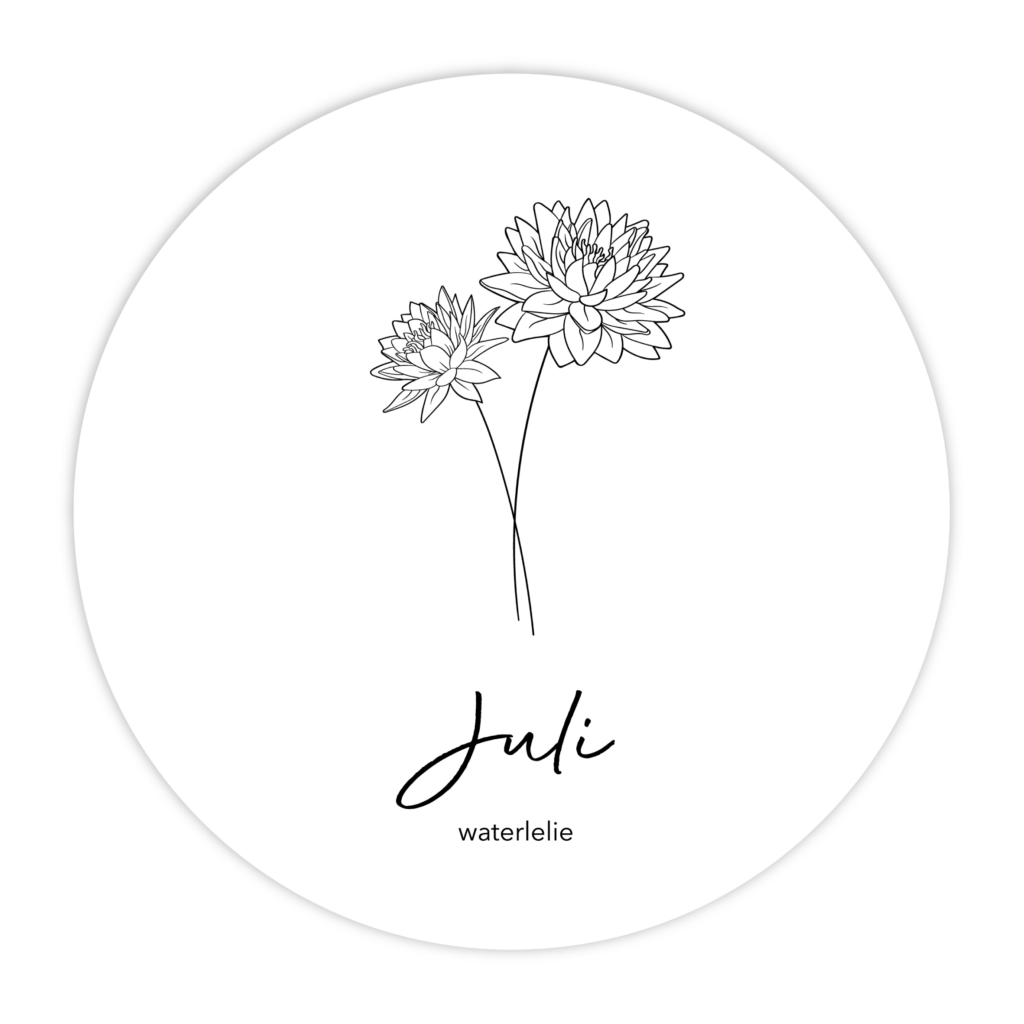 MUURCIRKEL-GEBOORTEBLOEM-JULI