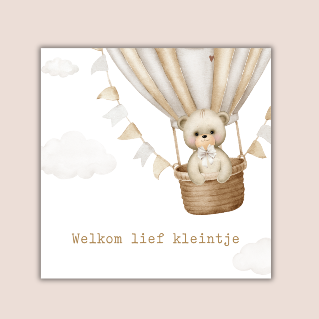 Forex tegel- welkom lief kleintje - beer