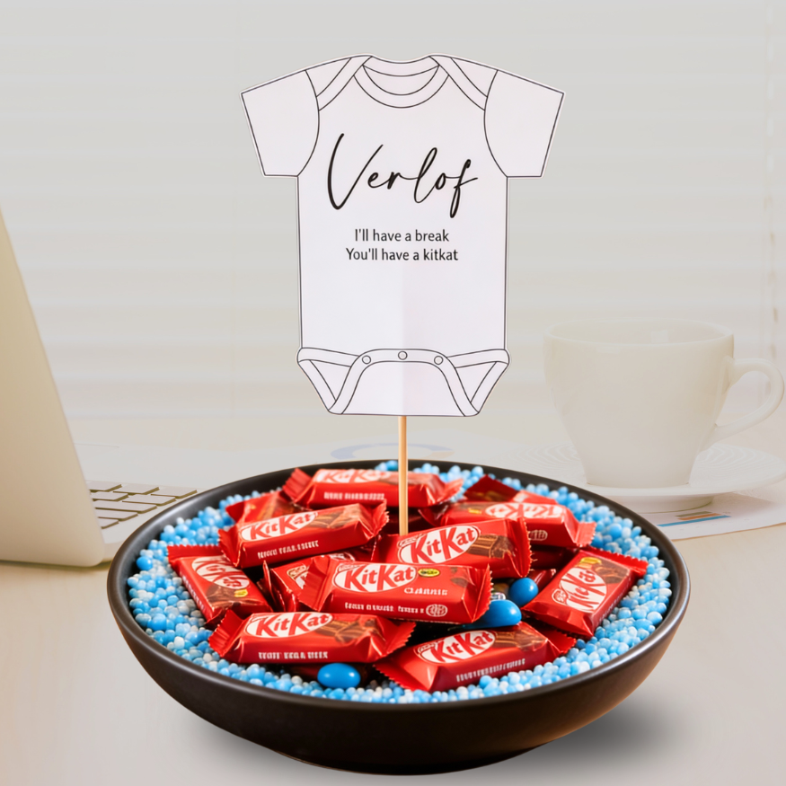 ik ga met verlof - zwangerschapsverlof aankondiging printable