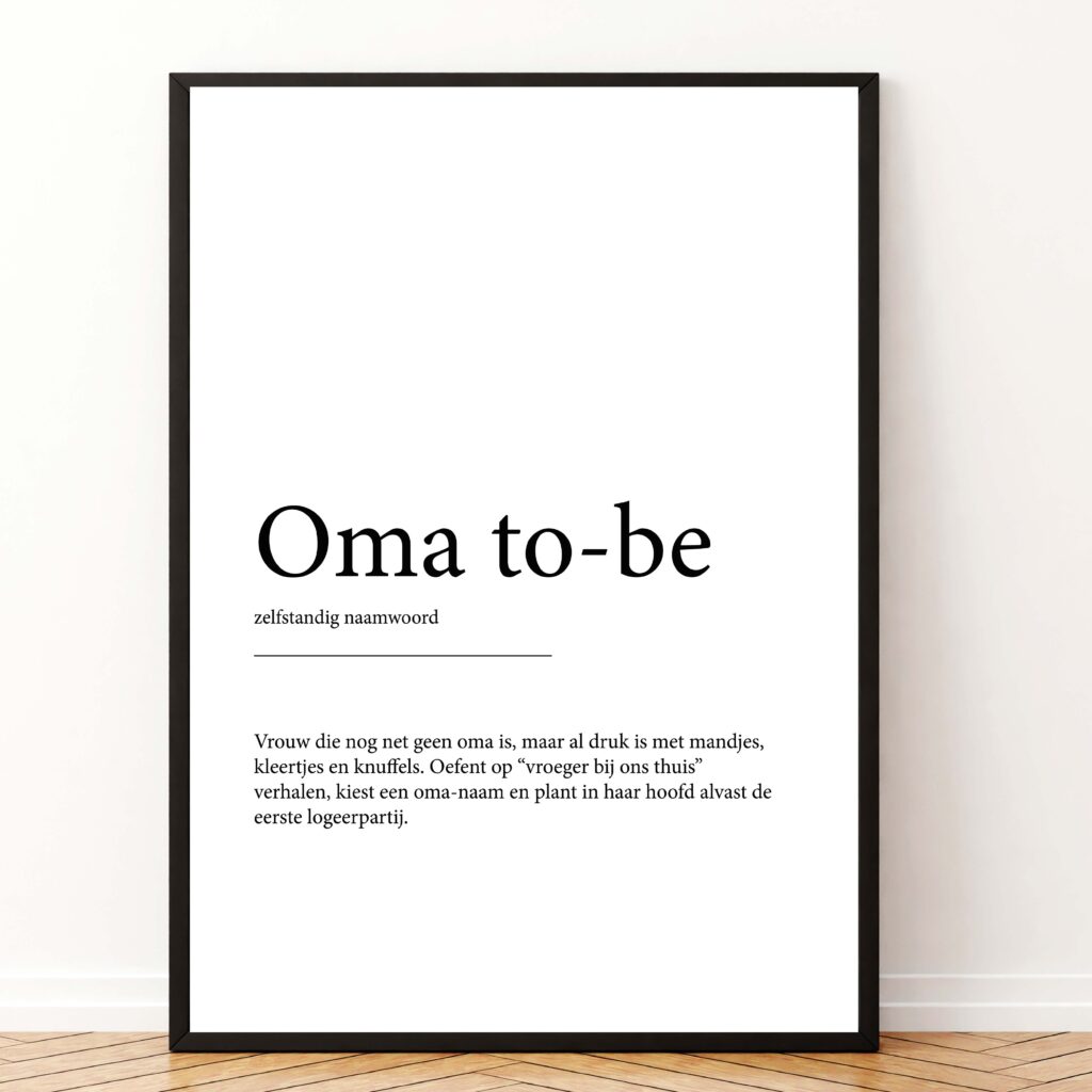 poster-oma-to-be-betekenis-cadeau-koestert